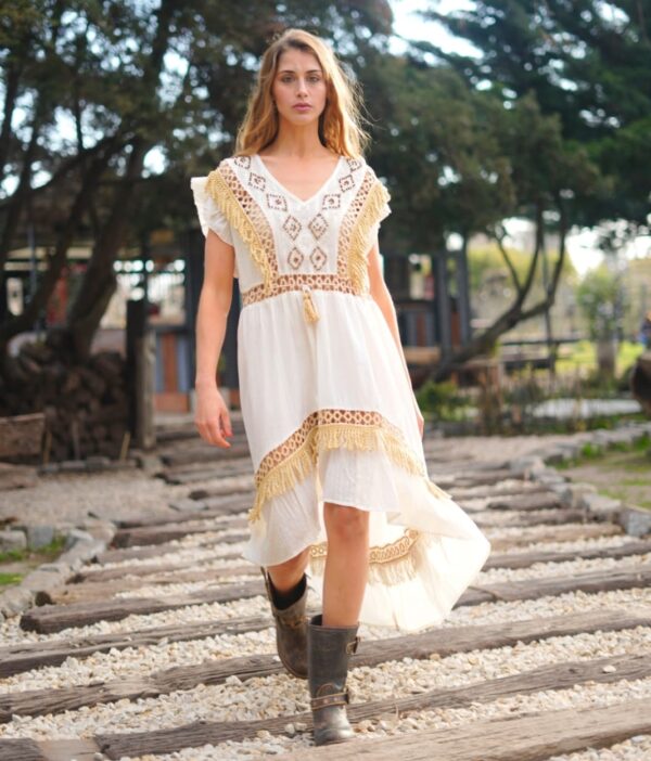 Vestido Bordado Boho